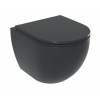 Превью к основной картинке товара «Унитаз подвесной PANDORA 2 soft-close с черной мат. крыш. б/о»