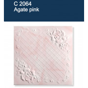 Плитка потолочная Солид/агат 2064 розовый