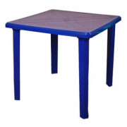 Стол квадратный 800х800х710 синий 130-0019
