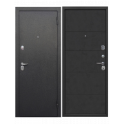 Дверь мет. Гарда 7,5см Букле черный бетон графит NEW (860мм) левая