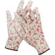 Перчатки GRINDA бело-розовые L