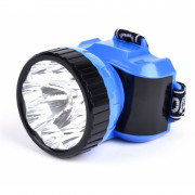 Фонарь акк. 1Вт + 8 LED Smartbuy синий (налобный)