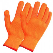 Перчатки Корея синтет. оранжевые (синие)