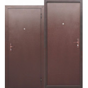 Дверь мет. Прораб 1 4,5см металл/металл, антик медь, наруж.открыв, ППС (860 L)