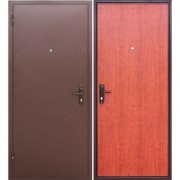 Дверь мет. Прораб 1 4,5см металл/панель, антик медь, рустик. дуб, наруж.открыв, ППС (860 R)