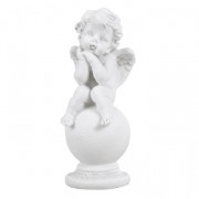 Фигура садов: Ангел на шаре 43х20см (251)