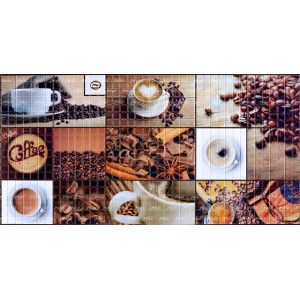 Панели ПВХ (стеновые) Декопан мозаика "Кофейня"