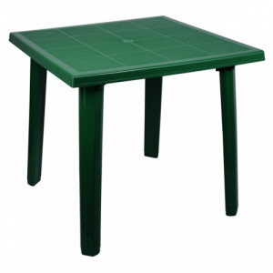 Стол пластм. квадратный Оливия 78х78см зеленый