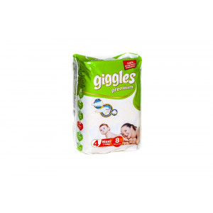 Подгузники детские Giggles Maxi (7-14 кг) 8 шт.
