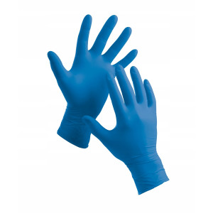 Перчатки хоз. НИТРИЛОВЫЕ синие 100шт, р-р XL