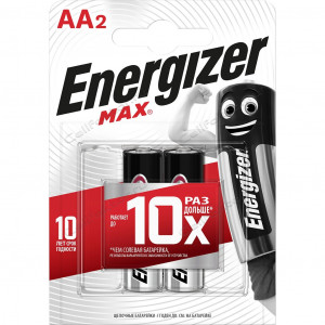Батарейка ENERGIZER MAX New LR6 BL-2 пальчик (300157000)