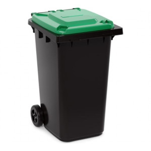 Контейнер для мусора 240л. на колесах серо-зеленый
