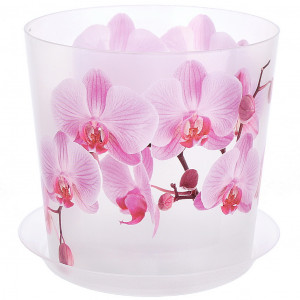 Кашпо 1,2л Розовая орхидея