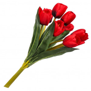 Цветок искуст. Красный тюльпан 61см (7180183)