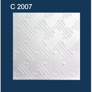 Плитка потолочная Солид С2007 белый