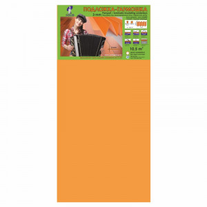 Подложка листовая 1050х500х3 (гармошка) оранжевая 10,5м2