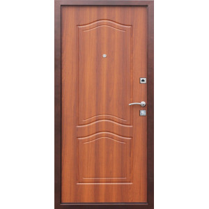 Дверь мет. Dominanta Рустикальный дуб (860мм) левая