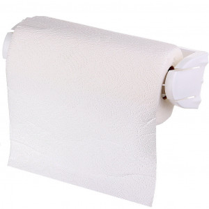 Держатель для бумажн. полотенец + полотен. белый АС15501000
