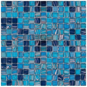 Мозаика 32,7х32,7 стекломасса синий