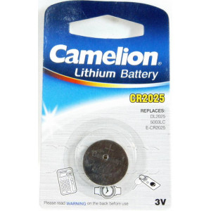 Батарейка CAMELION д/часов, кальк. CR2025 лит. (3067)