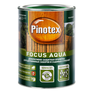 Пропитка Pinotex Focua Aqua 0,75л для дерева Золотая осень