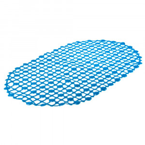 Коврик "Симпл" ПВХ овал (67х36см) синий (403-045)