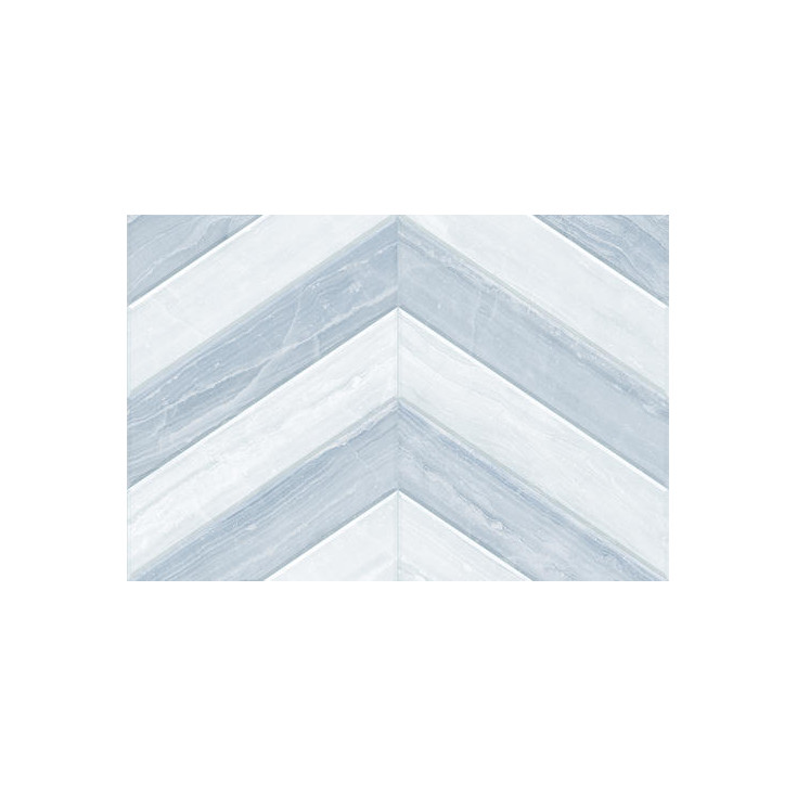 Плитка облицовочная 40х27 GlobalTile Ars GT голубой шеврон (1упак=1,08м2/10шт)