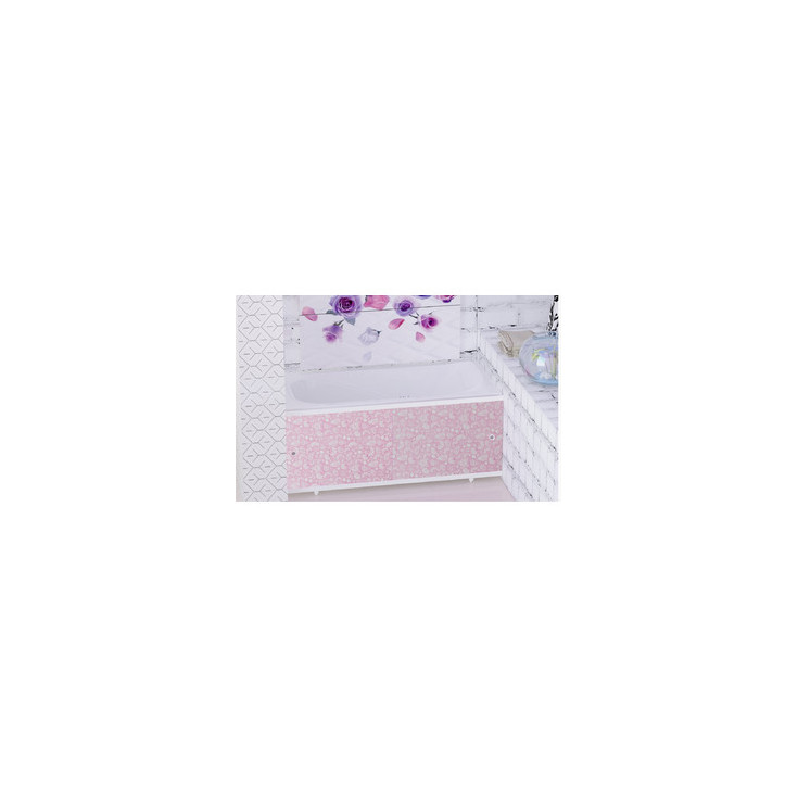 Экран для ванны Кварт 1,68м розовый иней