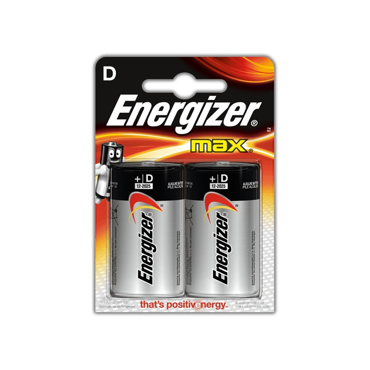 Батарейка ENERGIZER Alkaline LR20 BL-2 б/круг (E301003900)