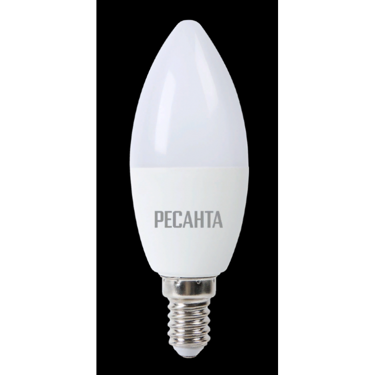 Лампа светодиодная РЕСАНТА LL-R-С37-6W-230-4K-E14 свеча