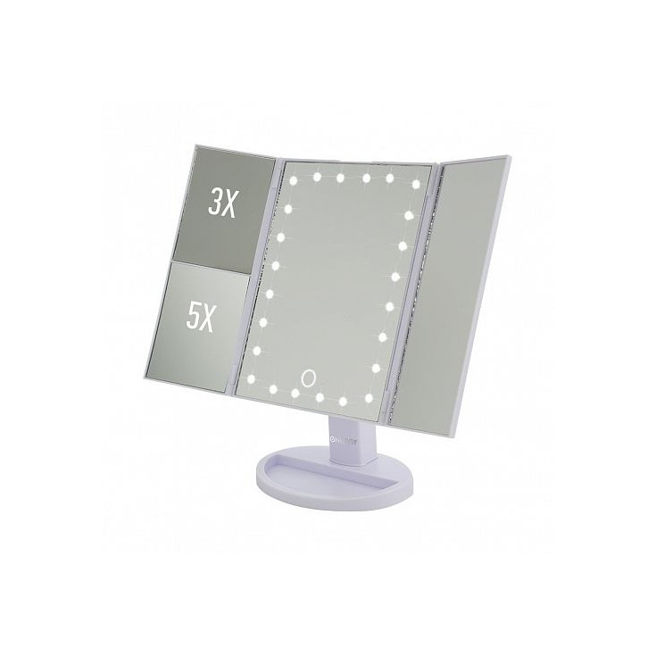 Зеркало косметическое складное ENERGY EN-799Т, LED подсветка