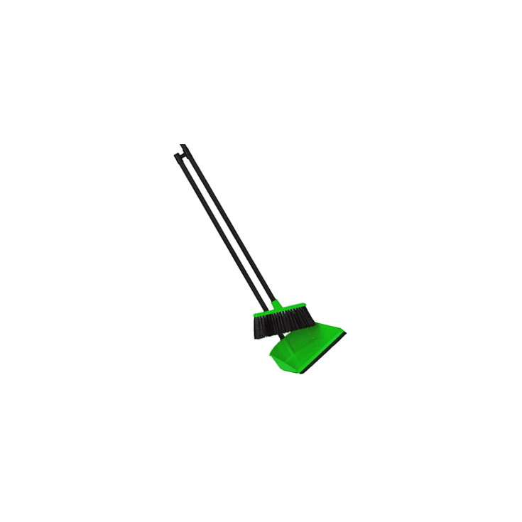Набор для уборки Ленивка совок+щетка дл. ручка 130см М5177 зел.