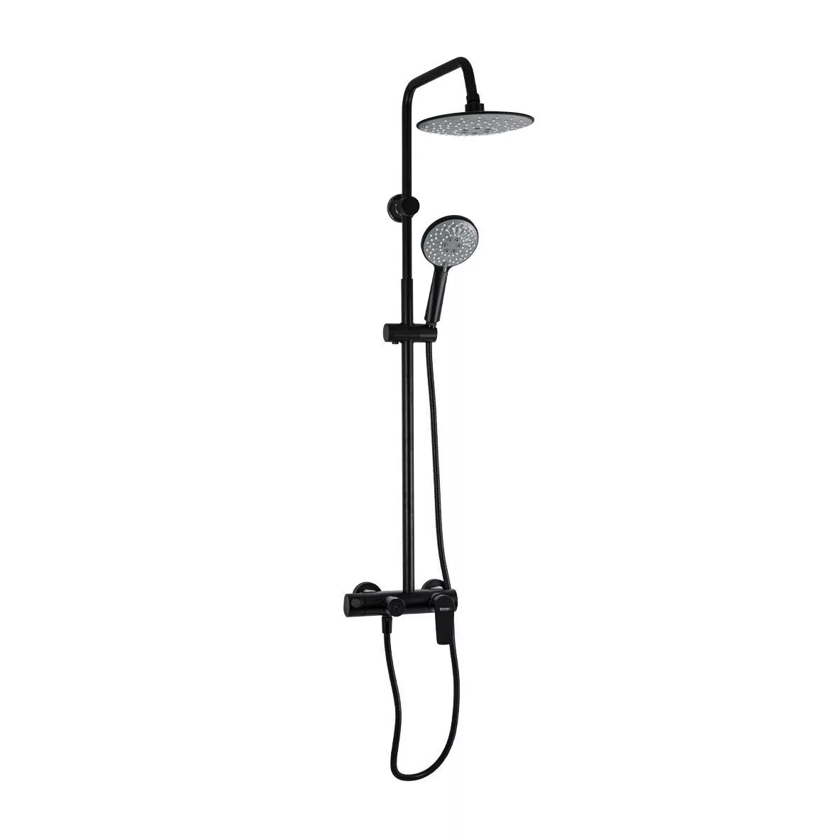Картинка #4 к товару «Смеситель для ванны BRIMIX + стойка душ. Тропический душ с 2 квадр. лейками алюмин.»