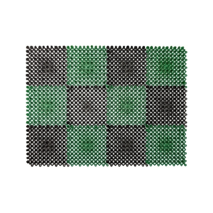 Коврик для дома 42х56см Травка 12 черн-зелен ( СС000657)