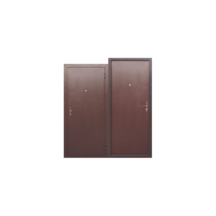 Дверь мет. Прораб 1 4,5см металл/металл, антик медь, наруж.открыв, ППС (860 L)